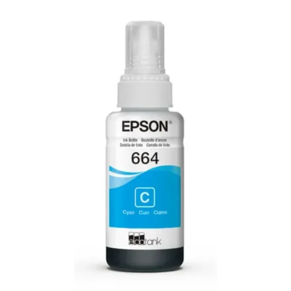 Tintas y Suministros del Valle - Tinta Epson T664 Cyan Original - 2