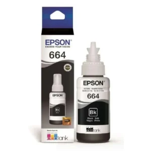 Tintas y Suministros del Valle - Tinta Epson T664 Negra Original - 1