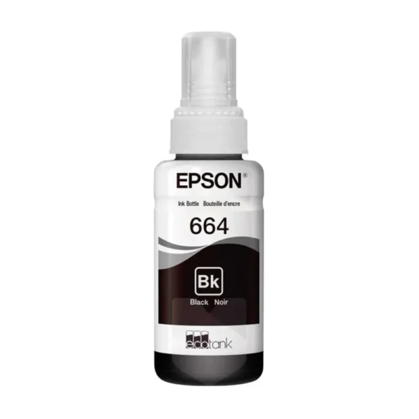 Tintas y Suministros del Valle - Tinta Epson T664 Negra Original - 2