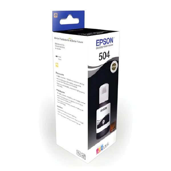 Tintas y Suministros del Valle - Tinta Original Epson T504 Negra 3