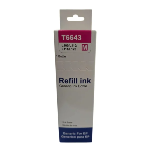 Tintas y Suministros del Valle - Tinta T664 Magenta Genérica - 1