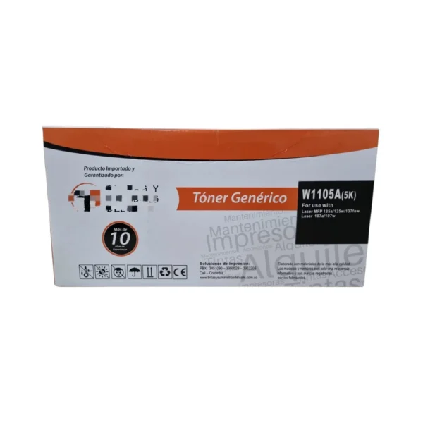 Tintas y Suministros del Valle - Tóner Laser Compatible W1105 (105X) - 3