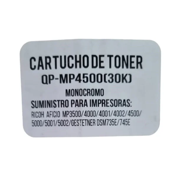 Tintas y Suministros del Valle - Toner Laser MP4500 - 4