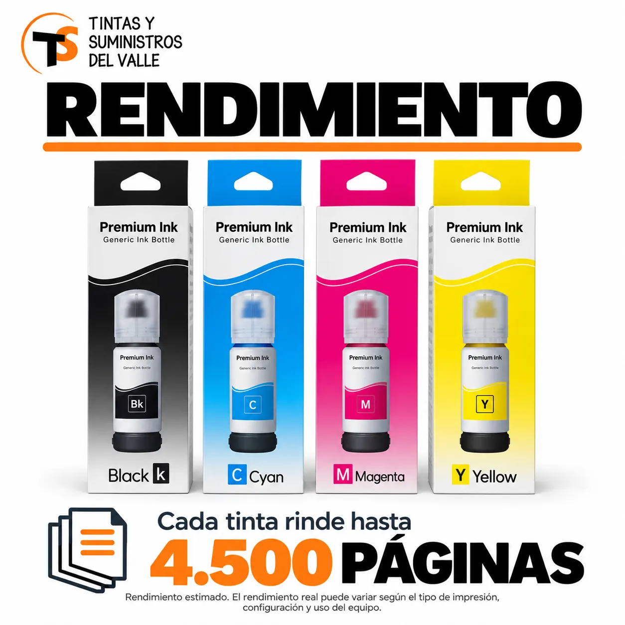 Tinta Genérica T504/544 Magenta – cada tinta rinde hasta 4.500 páginas