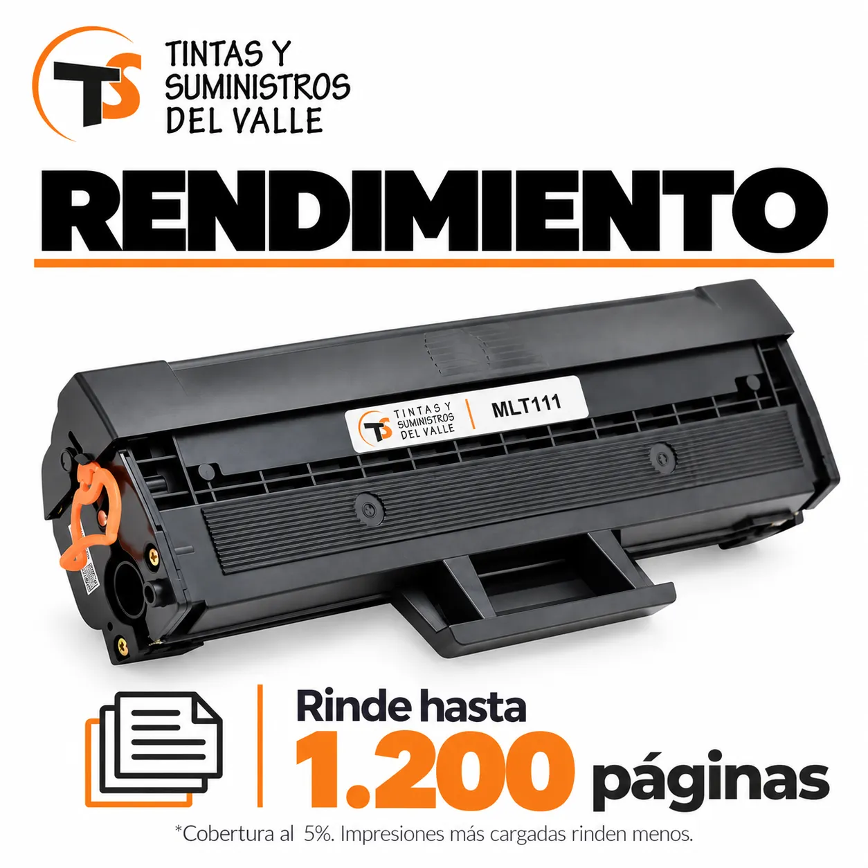 Tóner Genérico MLT111 – rinde hasta 1.200 páginas con cobertura al 5%