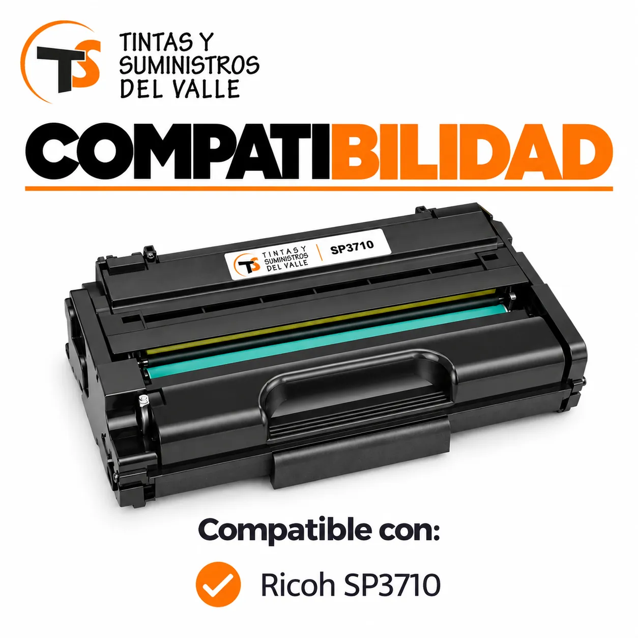 Tóner Genérico SP3710 compatible con impresoras Ricoh SP3710